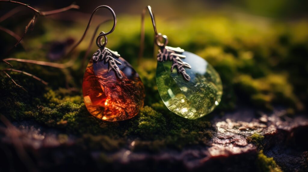 Bring the beauty of nature to your jewelry collection with these exquisite crystal earrings, handcrafted to showcase the natural earthy tones and textures of the outdoors.